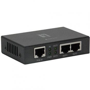 Repetidor PoE LevelOne POR-0103, 2 Salidas PoE, 10/100Mb LAN, Soporte IEEE 802.3af/at