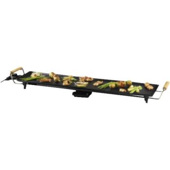 Plancha Teppanyaki XXL Domo DO8313TP - 1800 W - 90 x 22 cm - Negro