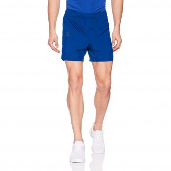 Salomon shorts para running, agile 5\'\', tafetán, Azul