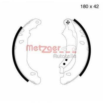 Juego de zapatas de freno Metzger MG 715 para Dacia Logan y Renault Clio