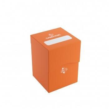 Gamegenic Deck Holder 100+ Orange - Caja para guardar cartas de tamaño estándar con capacidad para más de 100 cartas, color naranja