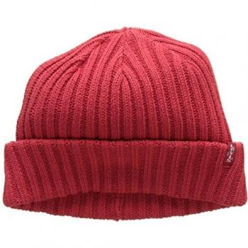 Levi's Ribbed Beanie Gorro de Punto, Rojo