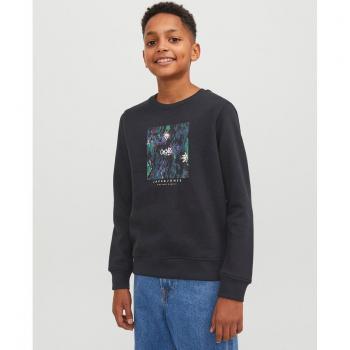Sudadera Jack & Jones negra sin capucha para niño