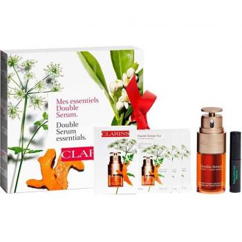 Clarins Double Serum Eyes Lot 3 Piezas - Set de Regalo Esencial para el Cuidado Facial
