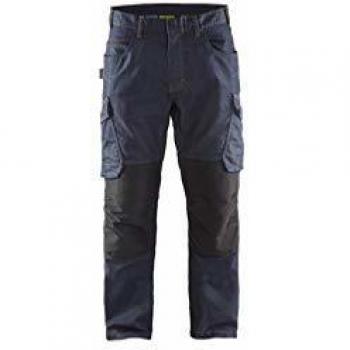Pantalón de Trabajo Denim Stretch 2D Marino/Negro Talla 46 Blaklader