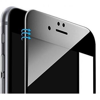 Protector Pantalla Completa 3D Cristal Templado Para Iphone 7, 4,7 Negro