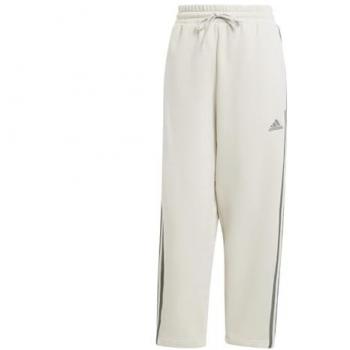 Pantalón Chándal adidas Essentials 3-Stripes Open Hem Fleece Mujer Beige Talla L