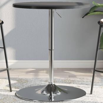 Base para mesa de bar 45x90 cm acero cromado plateado