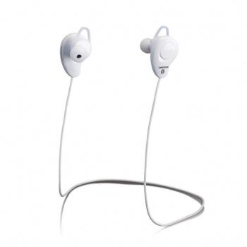 Auriculares In-Ear Bluetooth Lenco EPB-015 con Micrófono, Color Blanco, 4h de Autonomía, 12.6g ligeros