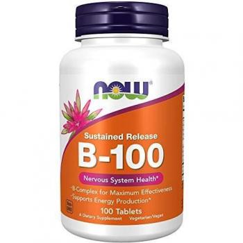 NOW Foods Sustained Release Vitamin B-100 Complex - 100 Tablets