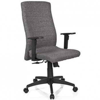 hjh OFFICE TRESTINA I - Silla giratoria de oficina, tejido de color gris