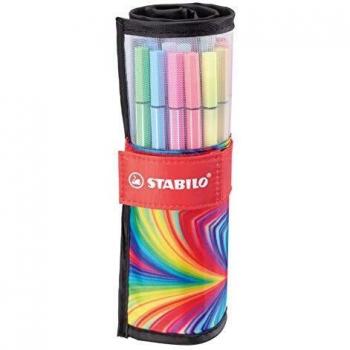 Rotulador Stabilo Pen 68 ARTY Edition - Punta cónica- Trazo 1 mm - Colores surtidos - Estuche 25 ud