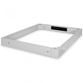 Base DIGITUS de 10 cm para armarios de servidor Unique de DIGITUS, 80 x 100 cm, ampliable a una altura de 20 cm, espacio de almacenamiento para cables sobrantes, gris