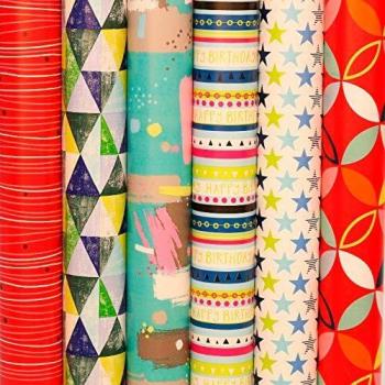 EXP 60 ROLLITOS PAPEL DE REGALO POTPOURRI 70X200CM