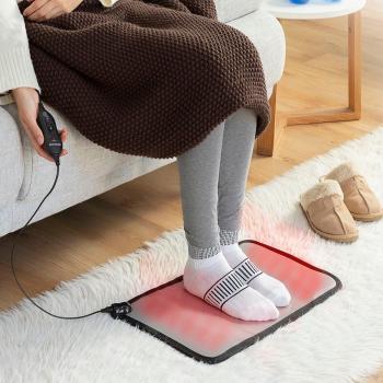 Alfombrilla Eléctrica Calefactable Hemat InnovaGoods con 2 Niveles de Temperatura y Base Antideslizante