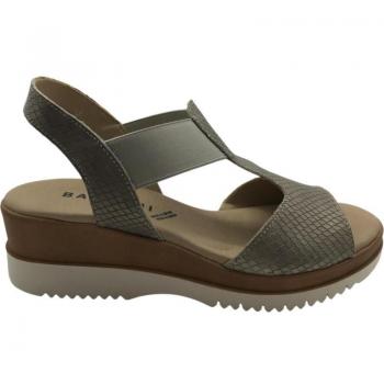 Sandalia Piel Mujer Baerchi 40020 3005 - Diseño Único - Detalles en Piel - Elegantes y Cómodas - Fabricado en España - Color Taupe