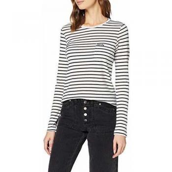 Superdry OL Essential LS Top Camisa Manga Larga, Blanco