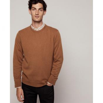 Jersey de hombre Emidio Tucci con cuello redondo liso 100% cashmere