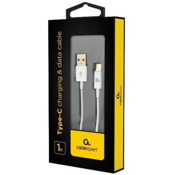 Cablexpert CC-USB2P-AMLM-1M-W Cable de Conector Lightning Blanco 1 Metro