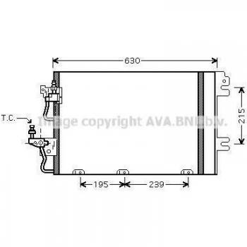 Condensador de aire acondicionado PRASCO OL5366D de calidad Ava Cooling