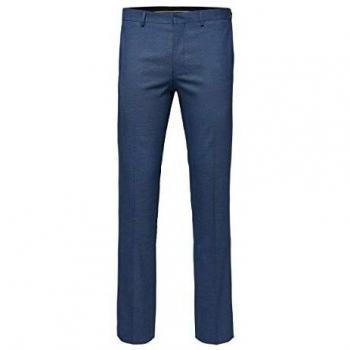 SELECTED HOMME Slhslim-mylologan Struc TRS B Noos Pantalones de Traje, Azul