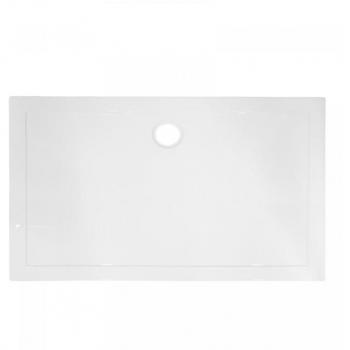 Plato de Ducha Aquamarin® Nova - Rectangular, 110 x 80 cm, Antideslizante, Acrílico, Ligero, Acabado en Blanco Brillante, Resistente a Arañazos