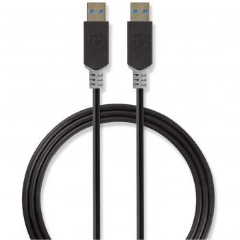 Cable USB 3.0 A Macho a A Macho 2.0m Gris