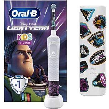 Oral-B Vitality Kids Cepillo de Dientes Eléctrico con Mango Recargable con Tecnología Braun, 1 Cabezal