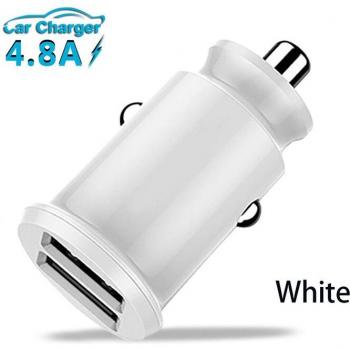 Cargador de coche Universal 4.8A con 2 puertos y carga rápida para iPad, Huawei, Samsung, Xiaomi, iPhone 12 y 11