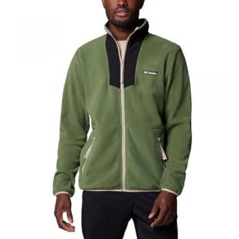 Forro polar Columbia Sequoia Grove Full Zip Fleece verde para hombre, talla M