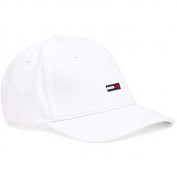 Tommy Jeans Hombre Casquillo de bandera, Blanco, One Size