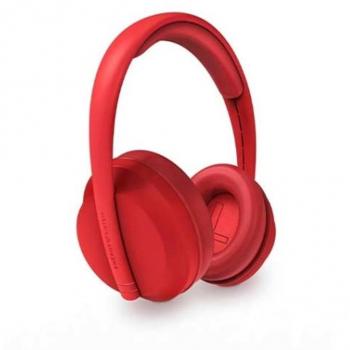 Energy Sistem Auriculares Bluetooth Hoshi ECO Red (Plástico 100% Reciclado GRS, Bluetooth 5.3, Autonomía de 23 horas, Diadema Ajustable, Sonido Deep Bass