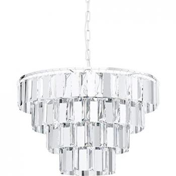 Lámpara de Techo Colgante Erseka 7 Luces E14 Cromada