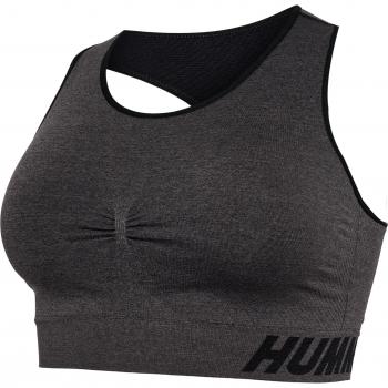 Hummel TE Curve Seamless Sports Bra for Women, Black, 2XL