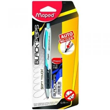 Maped Portaminas automatico BLACK´PEPS 0,5 mm. + estuche minas Blister, 559511