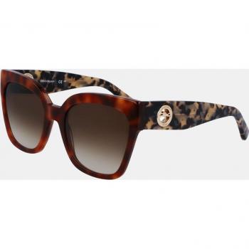 Longchamp LO717S Women's Sunglasses Light Havana Medium Brown Acetate
