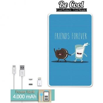 Becool® - Batería Externa Power Bank 4000 mah + Gratis 1 cable USB-MicroUsb