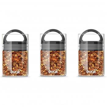 Prepara pp3008 - 3PK EVAK vorrats Caja Plástico Negro 45 x 35 x 25 cm 3 piezas Mini