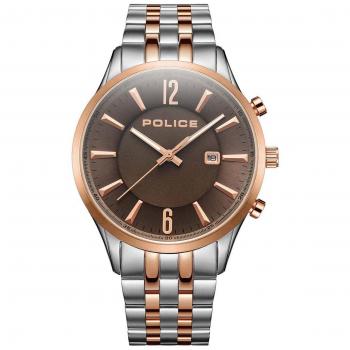 Police Reloj Hombre Analogico Cuarzo con Correa de Acero inoxidable PEWJH2194441
