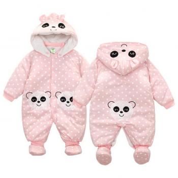 GudeHome Bebé muchachos de las niñas mameluco Recién nacido espesar Traje para la nieve Otoño invierno Infantil Buzos Equipar, 0-3 Meses