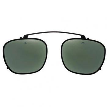 Vuarnet Unisex Sunglasses with Clip-On, Matte Black/Gold, Model VL1902 0003