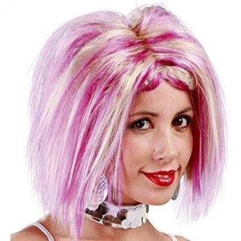 Peluca de la Disco con mechas