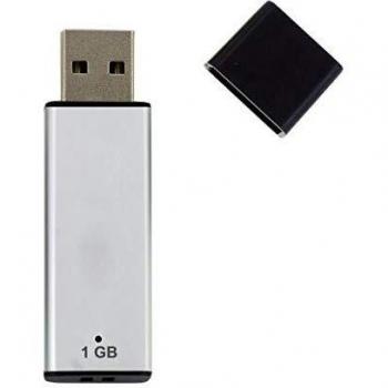 Unidad Flash USB 1GB 2.0 Plata Serigrafiable