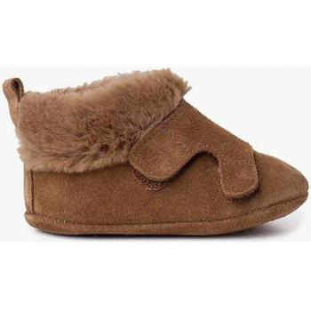 Botas de bebé niño de piel serraje con cierre adherente