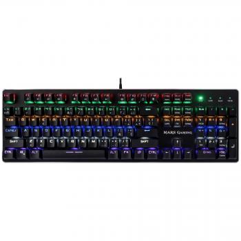 Mars Gaming MK4BITALY, Teclado Mecánico RGB Flow, Antighosting, Switch OUTEMU Azul, Doble Idioma Italiano-Inglés
