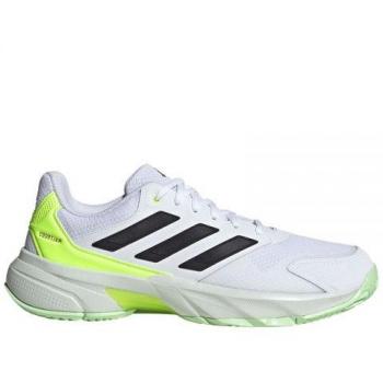 Adidas Courtjam Control 3 Zapatilla Todas Las Superficies Hombres Blanco - 46 2/3, color blanco y negro, diseño para tenis, suela adecuada para todas las superficies
