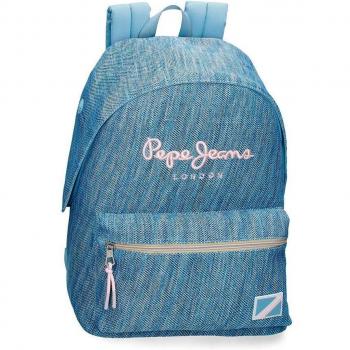 Mochila Escolar Pepe Jeans Lena azul con diseño exclusivo para niñas