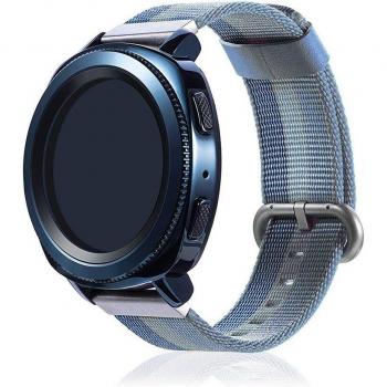 Correa universal de lona canvas rayado diseño para relojes de 22mm
