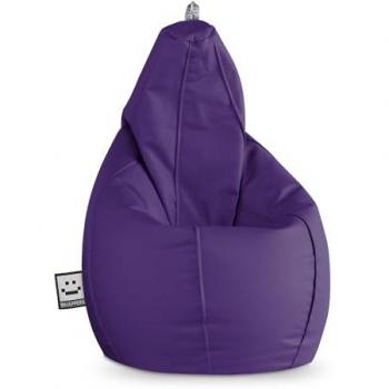 Puff Pera XXL Polipiel Lila Happers - Cómodo, Ligero y Resistente