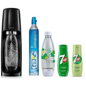 sodastream SPIRITNFUSE7UP Máquina de Agua Chispeante, Negro